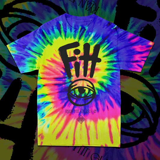 Eye Logo T-shirt - Neon Rainbow Tie-Dye